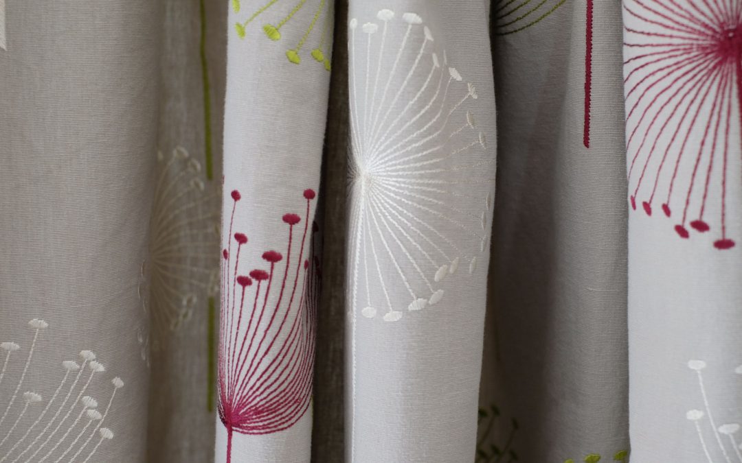 Curtains – pencil and pinch pleat with lining